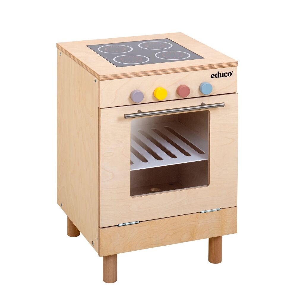  Natural Role Play Kitchen Set - Stove