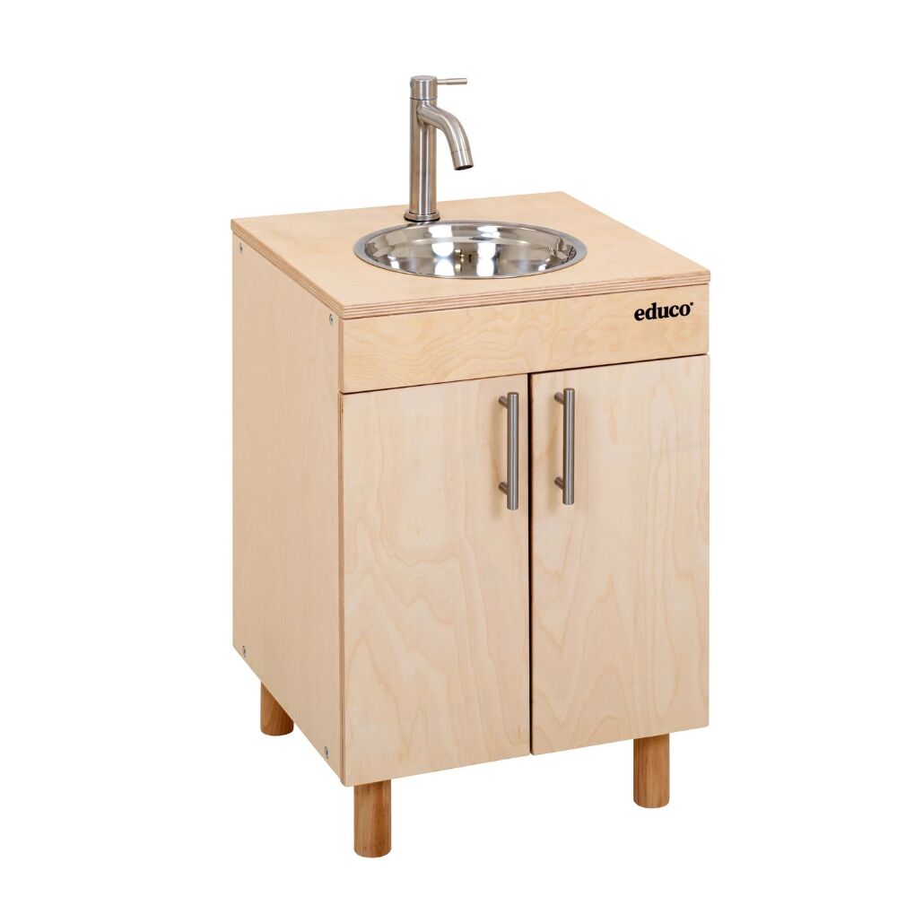  Natural Role Play Kitchen Set - Sink