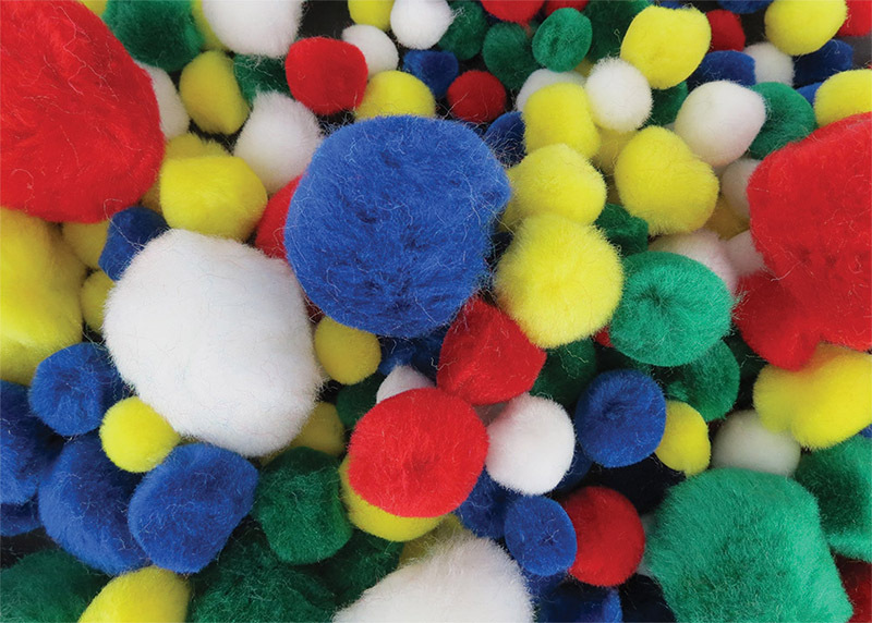 Pom Poms Assorted 300pk - Bright