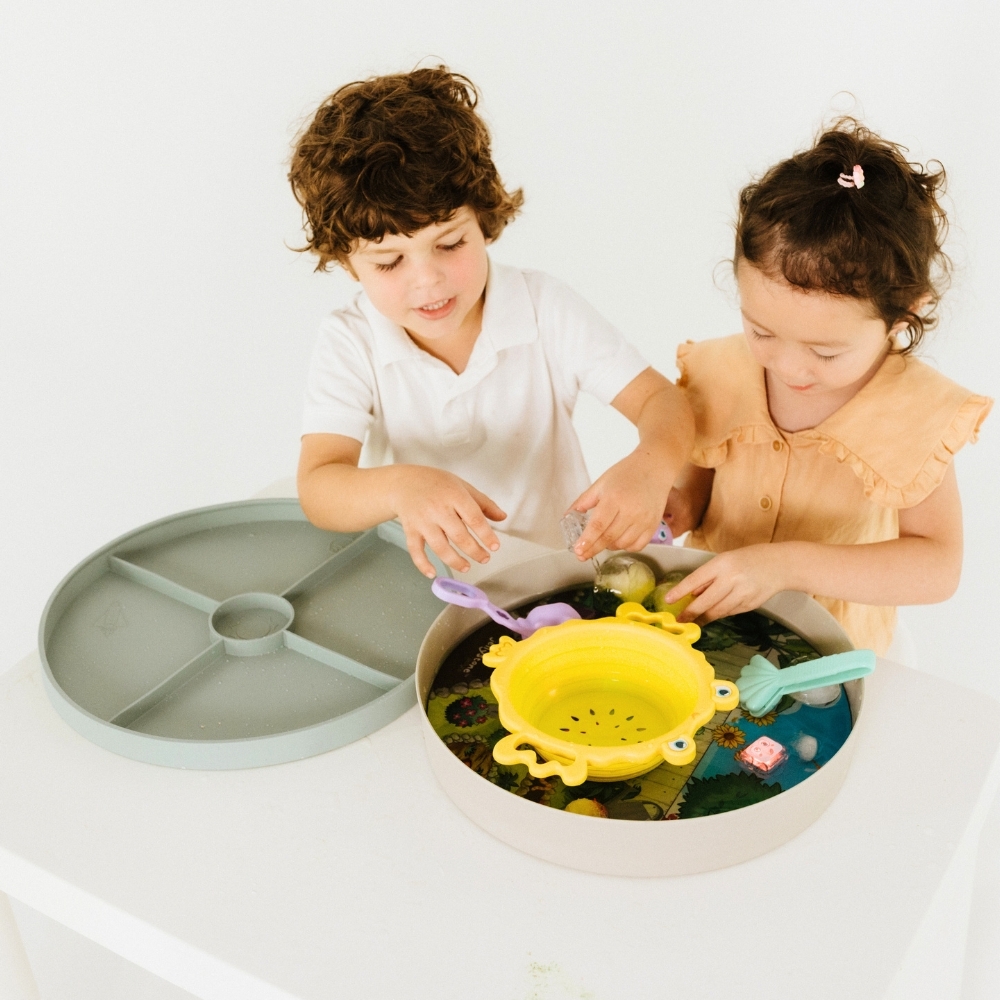 2 in 1 Sensory Play Tray - Sage