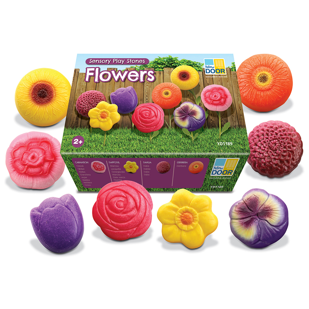 Sensory Play Stones - Flowers