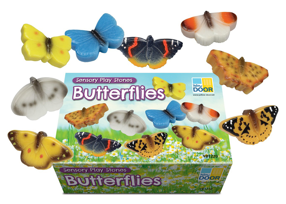 Sensory Play Stones - Butterflies