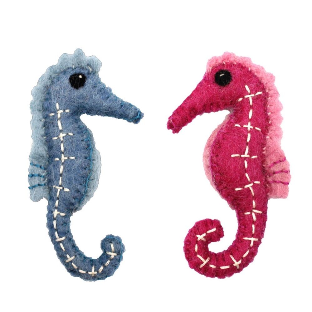 Papoose Felt Seahoses - Set of 2