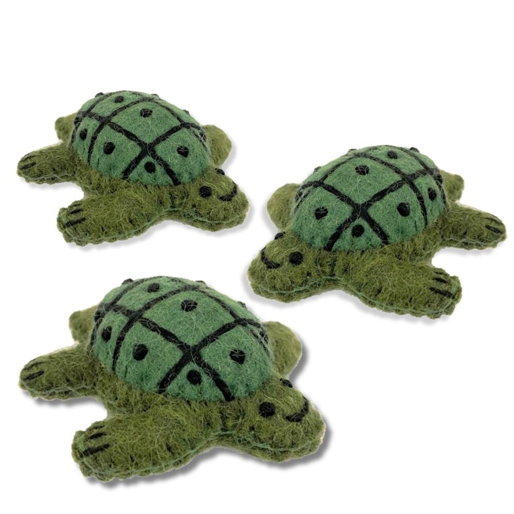 Papoose Felt Sea Turtles- Set of 3