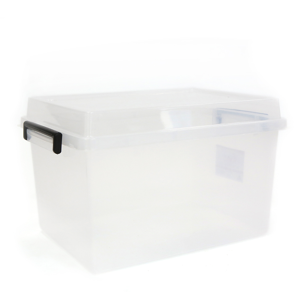 Heavy Duty Storage Container with Lid - Clear 32L