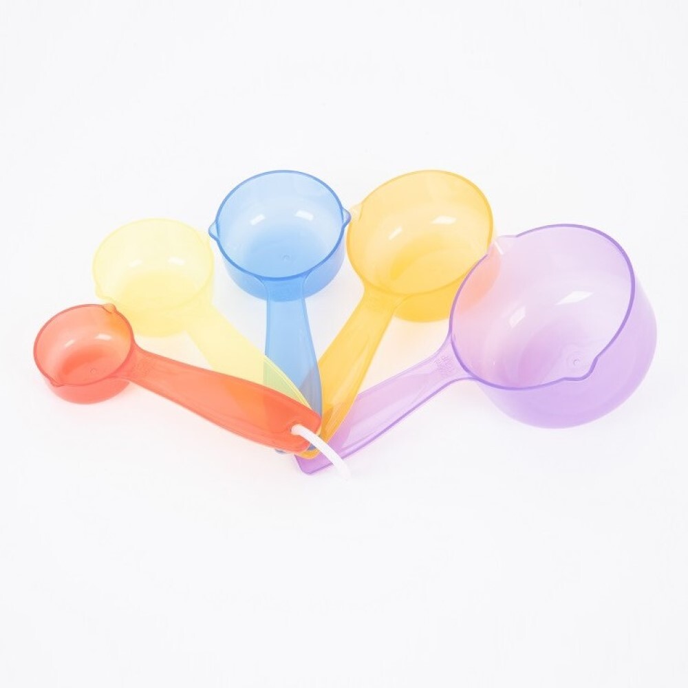 Translucent Colour Measuring Cups - 5pk