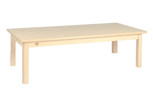 Elegance Beechwood Table With HPL Top - Rectangle 120x80x40cmH