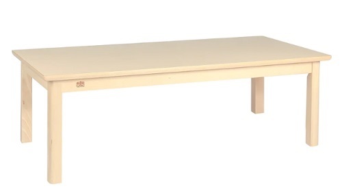 Elegance Beechwood Table With HPL Top - Rectangle 120x80x46cmH