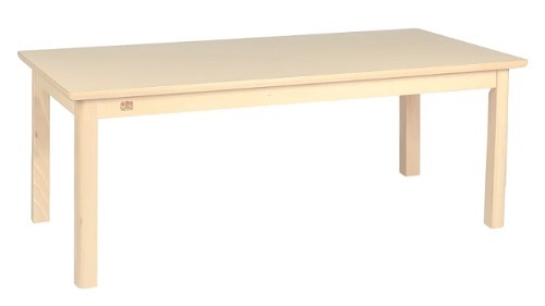Elegance Beechwood Table With HPL Top - Rectangle 120x80x53cmH