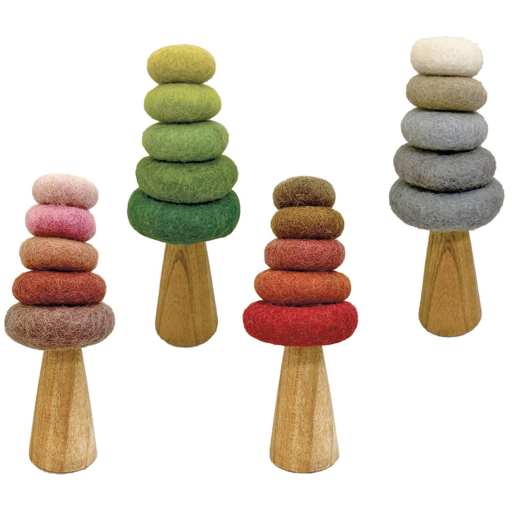 Felt Cointrees 4 Seasons - 4pcs