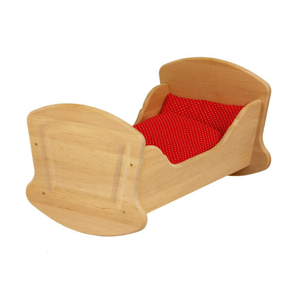 Drewart Wooden Cradle with Bedding