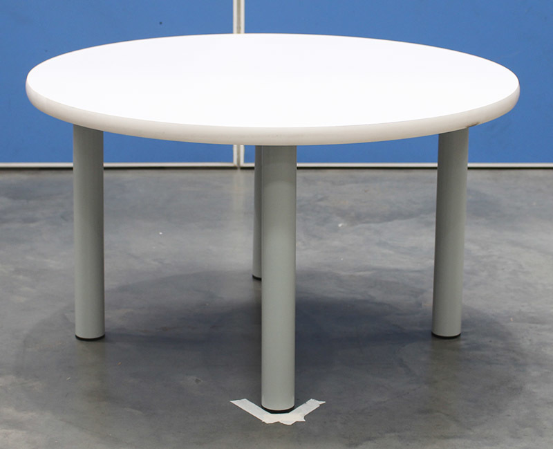 *SPECIAL: Billy Kidz Round Table 800 x 800mm Neutral - Light Grey Legs Primary 56cm