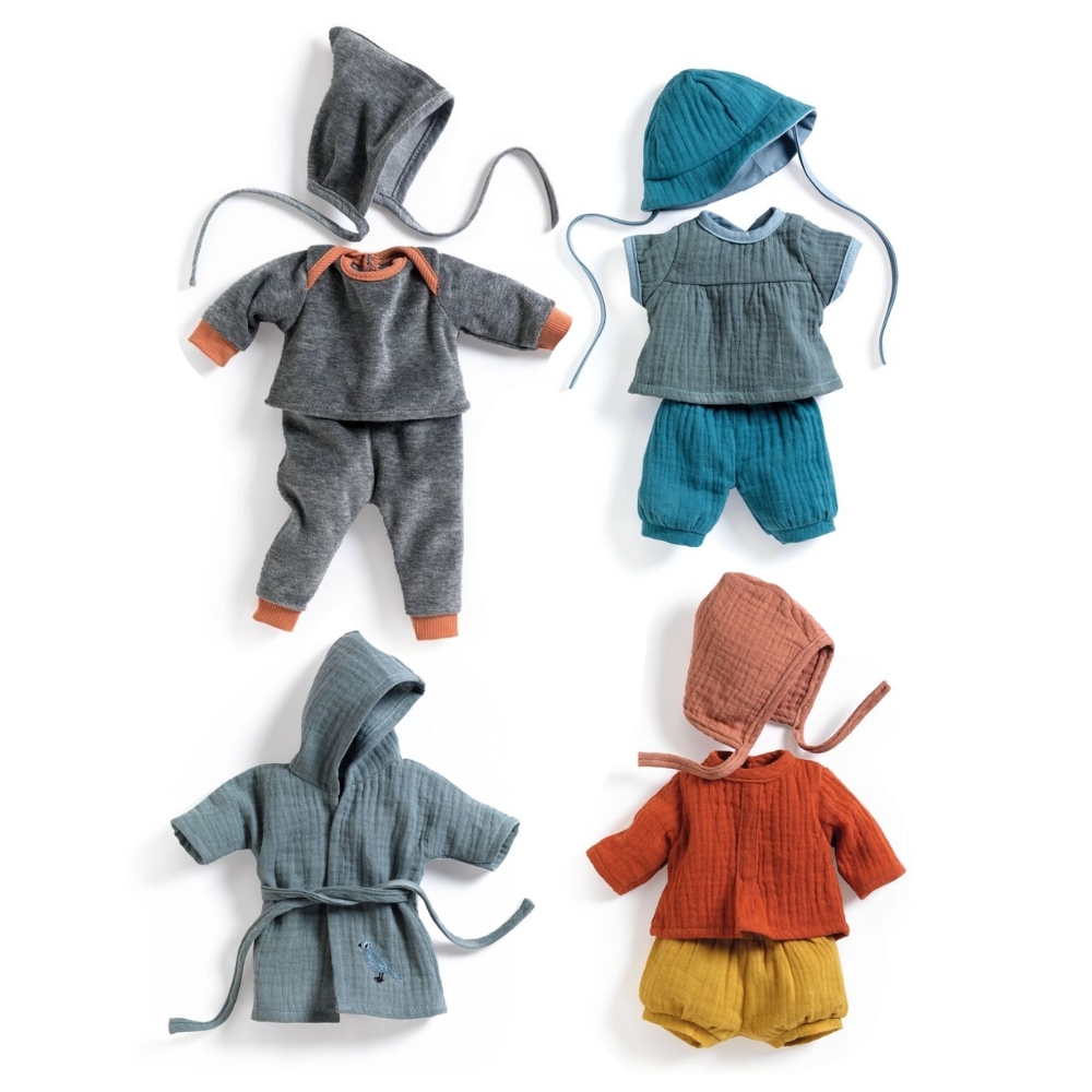 Doll Clothes for 32cm Doll - Set of 4 Outfits