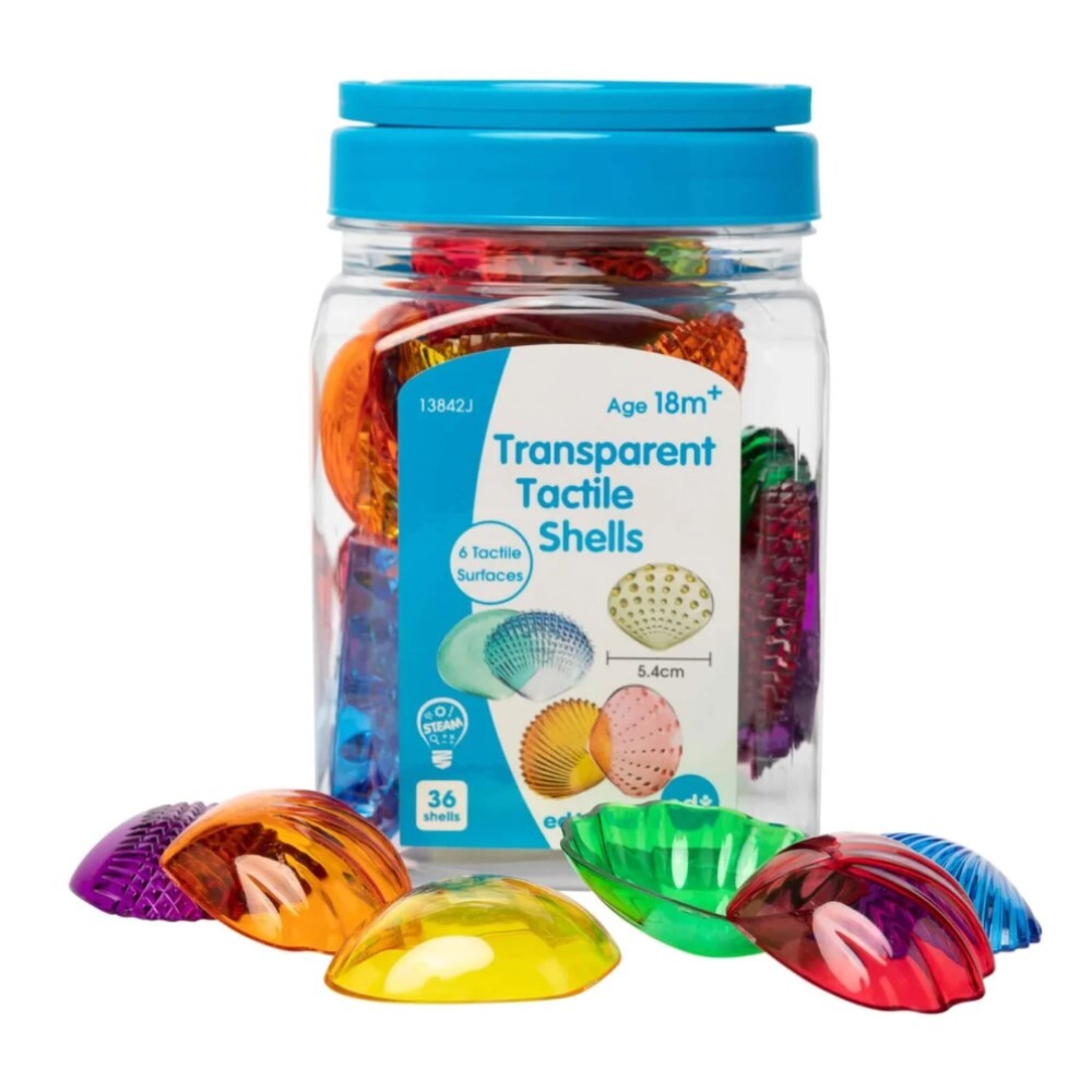 *Transparent Tactile Shells - 36  Pieces