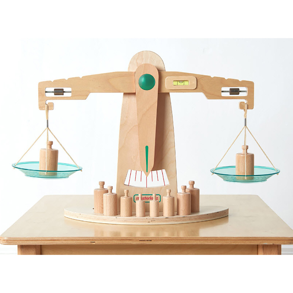 Masterkidz Educational Wooden Balance Scales