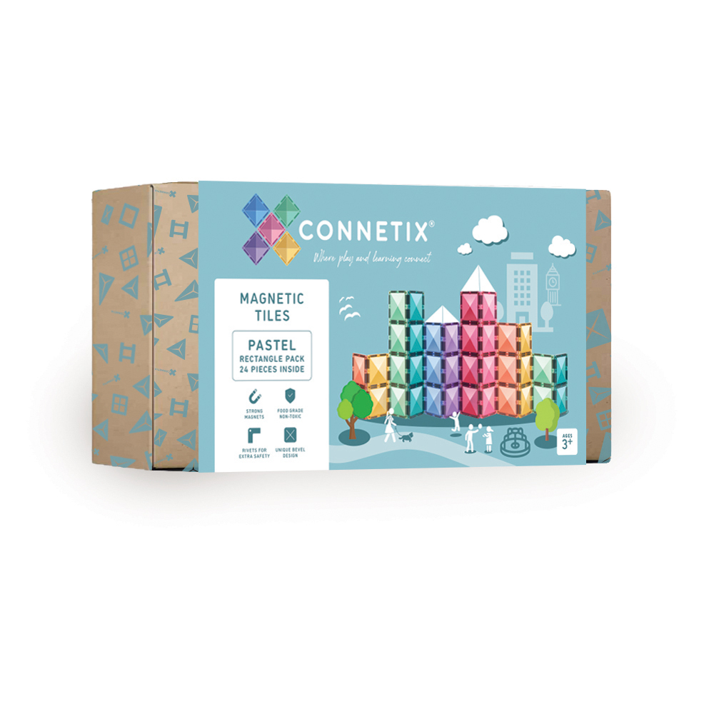 Connetix Pastel Rectangle Pack -24pcs