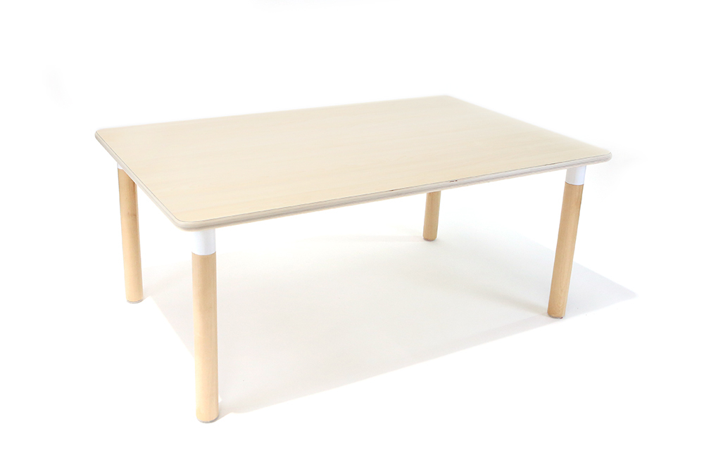 Osma Rectangular Timber Table - Birch 120 x 75 x 28cmH