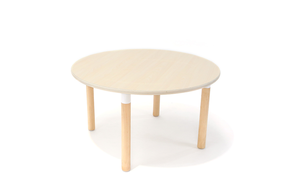 Osma Round Timber Table - Birch 90 x 50cmH
