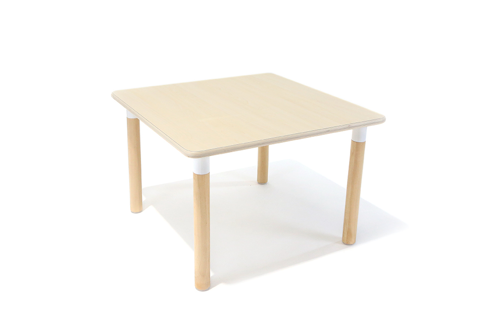 Osma Square Timber Table - Birch 75 x 75 x 28cmH