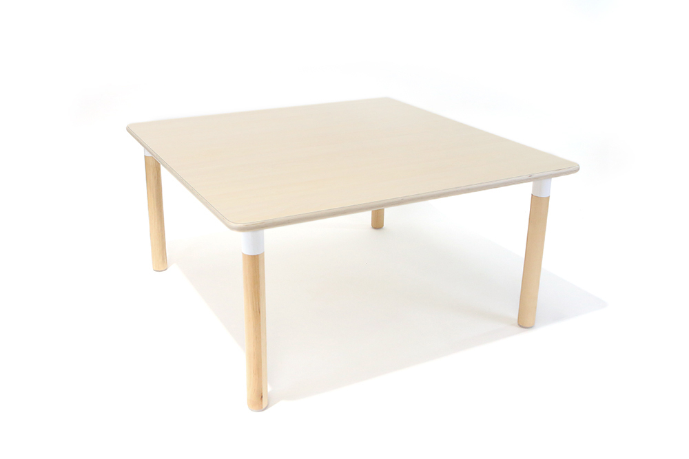 Osma Square Timber Table - Birch 100 x 100 x 28cmH