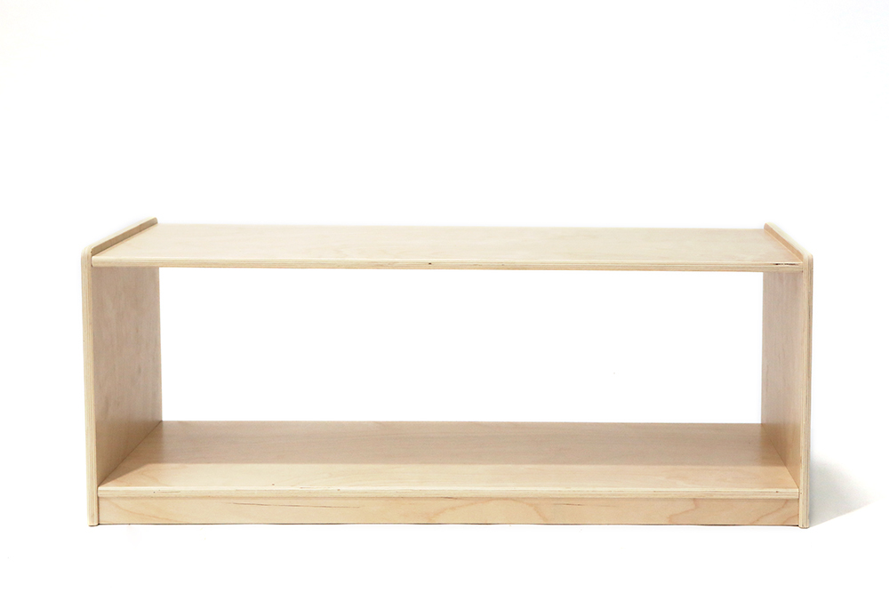 Hako Timber Low One Shelf Straight Cabinet - 40cmH