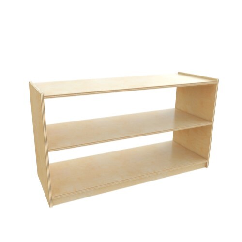 Hako Timber 2 Shelf Straight Cabinet - 60cmH