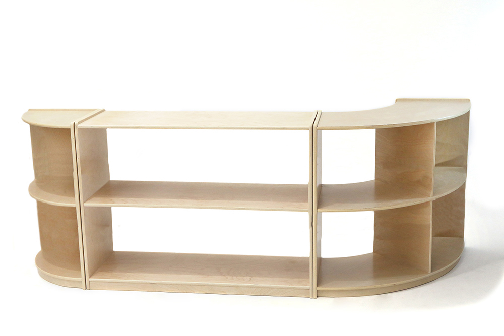 Hako Timber 2 Shelf Cabinet Set 60cmH - 3pcs