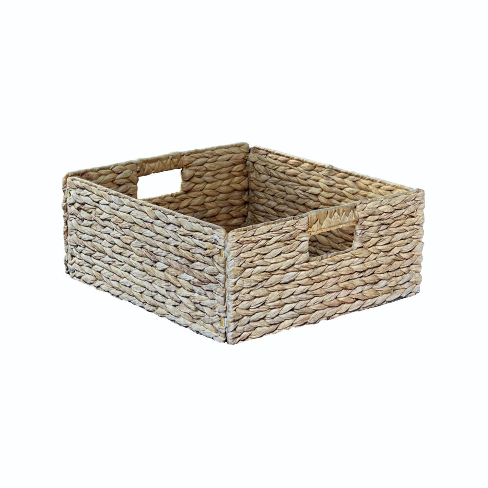 Water Hyacinth Cube Half Insert Storage Basket